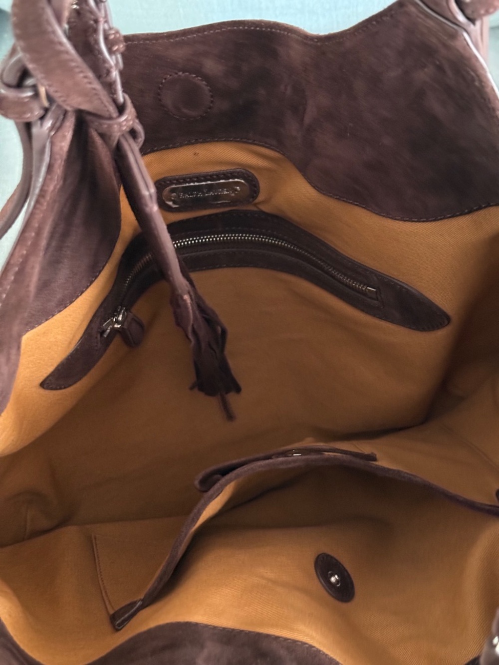 Ralph Lauren Fringe suede shoulder bag - Picture 7 of 14